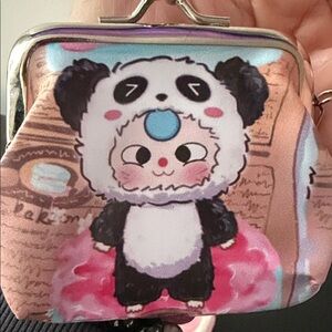 Baby Three Panda Coin Purse NWOT  Adorable